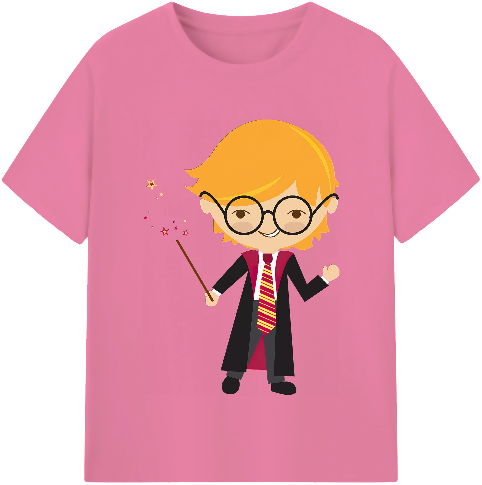 （画像用） Harry Potter ハリー・ポッターシリーズ 綿100％半袖Tシャツ（フロントプリント）